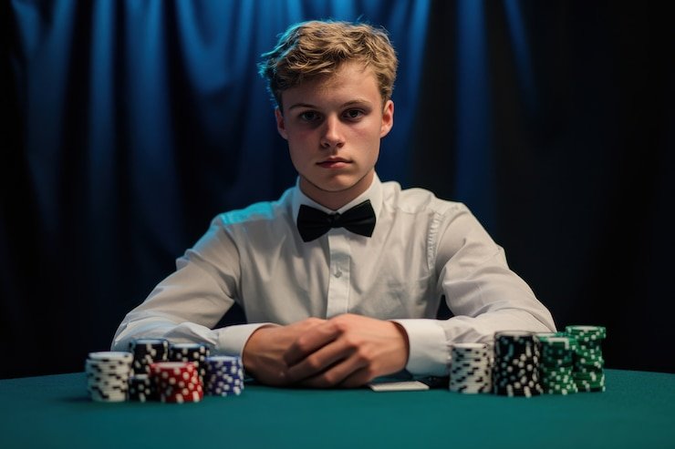 Pengguna menikmati permainan live casino dengan teman di platform online yang aman